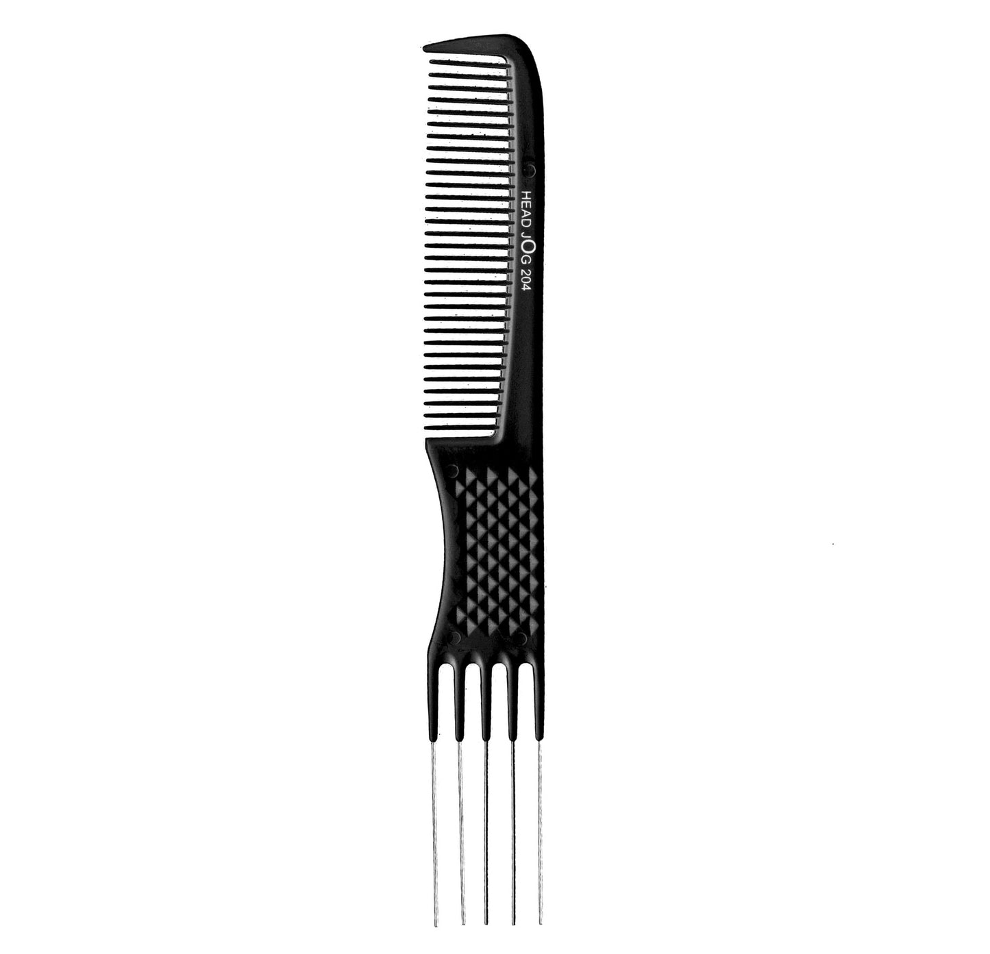 Head Jog 204 Metal Pin Comb Black