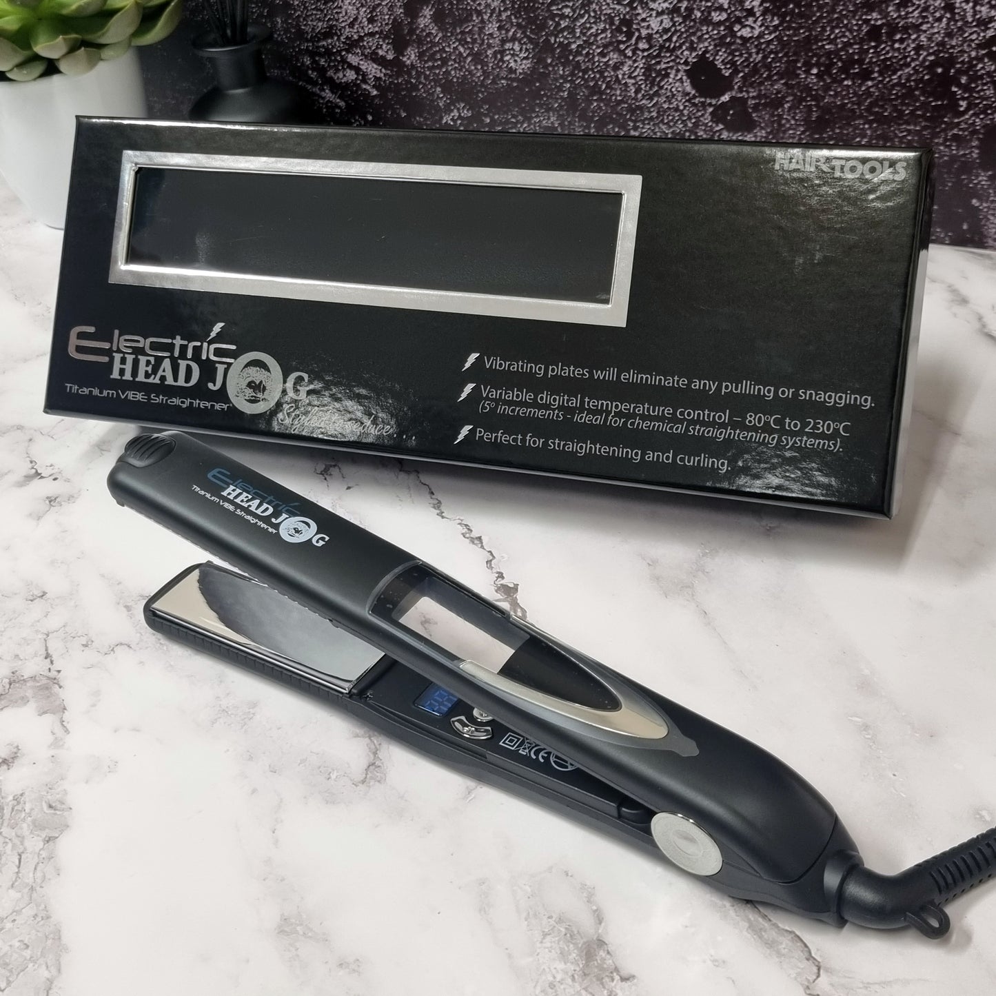 Electric Head Jog Titanium Vibe Straightener