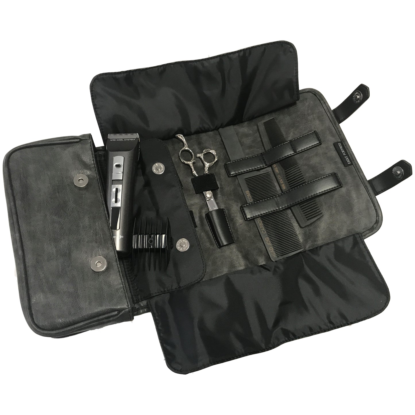 Head Jog Barber Tool Roll Charcoal