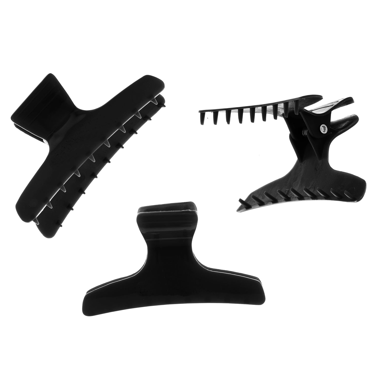Head Jog Butterfly Clamps Black - Pack of 12