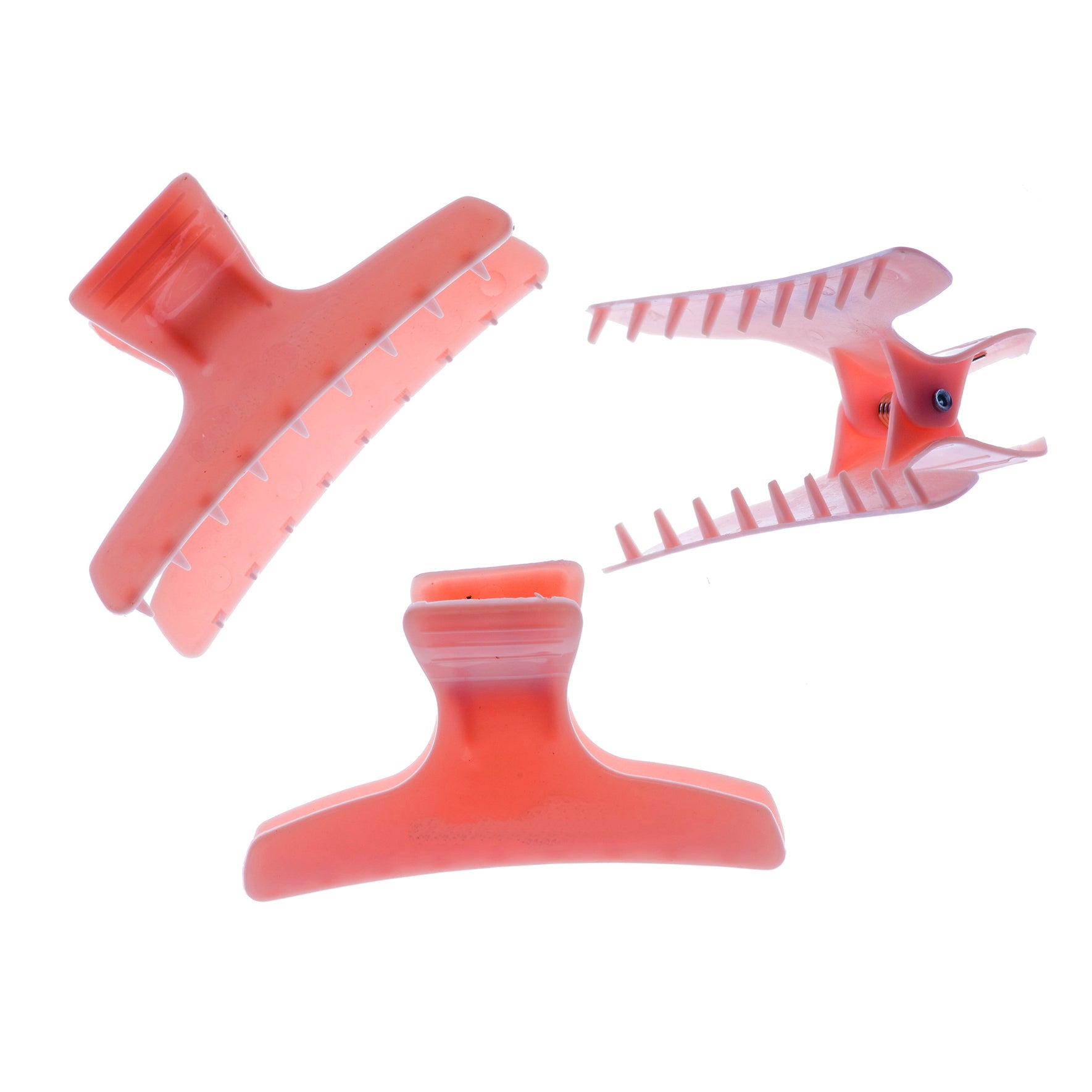 Head Jog Butterfly Clamps Pink - Pack of 12