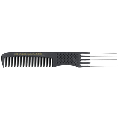 Head Jog C8 Carbon Metal Pin Comb