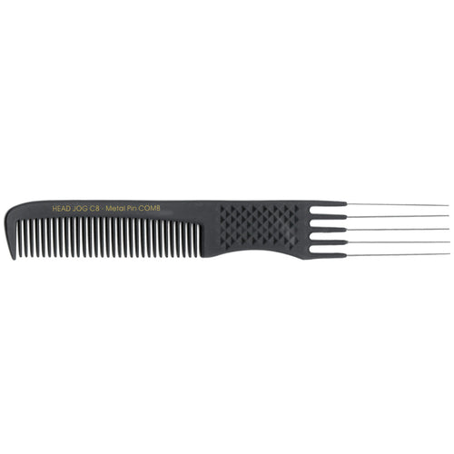 Head Jog C8 Carbon Metal Pin Comb