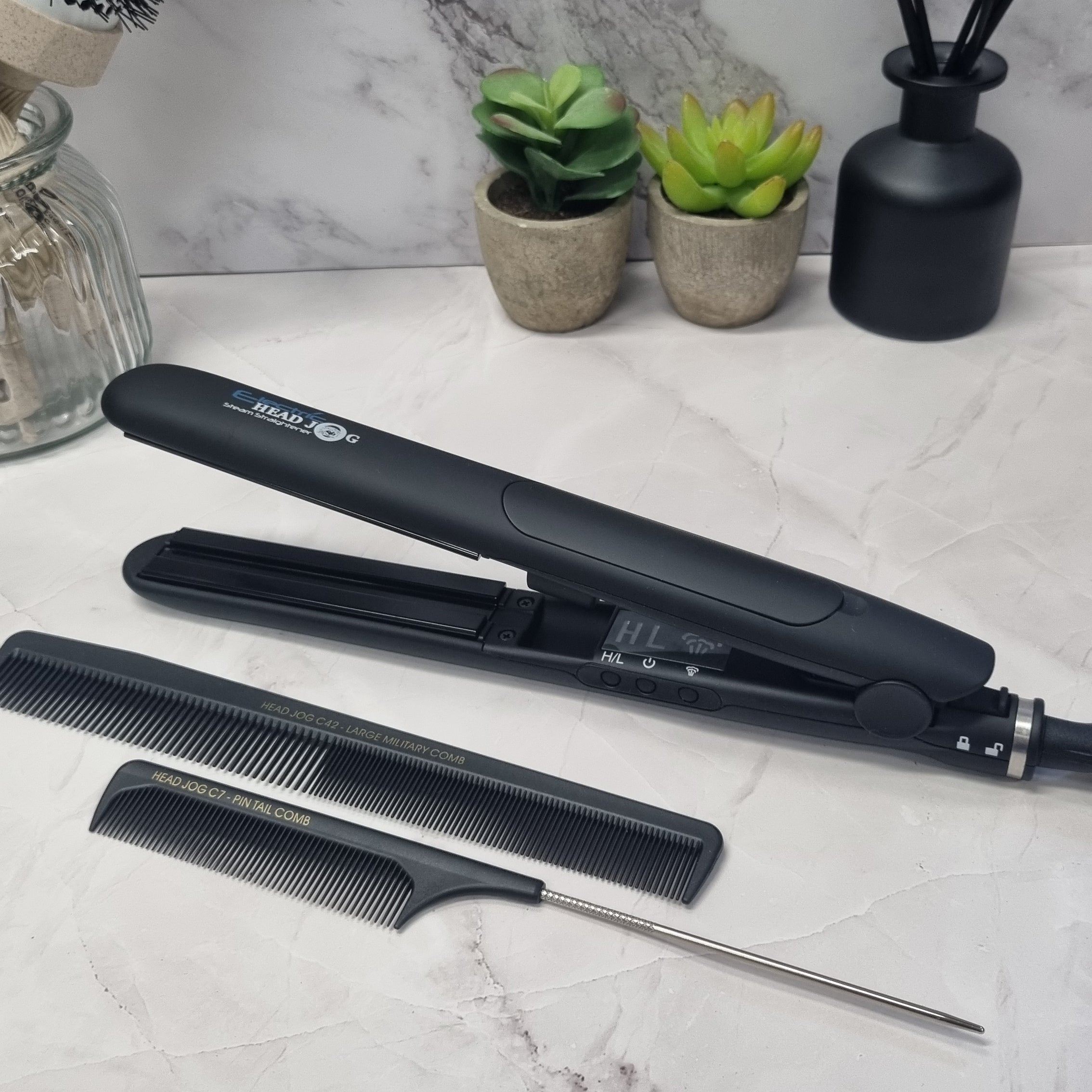Electric Head Jog Steam Straightener