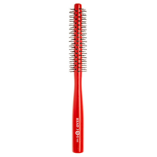 Head Jog 105 Red Wooden Round Brush 25mm