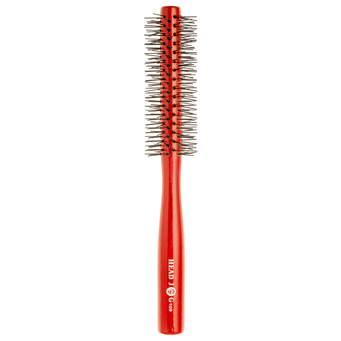 Head Jog 109 Red Wooden Round Brush 35mm (Extra Long Bristles)