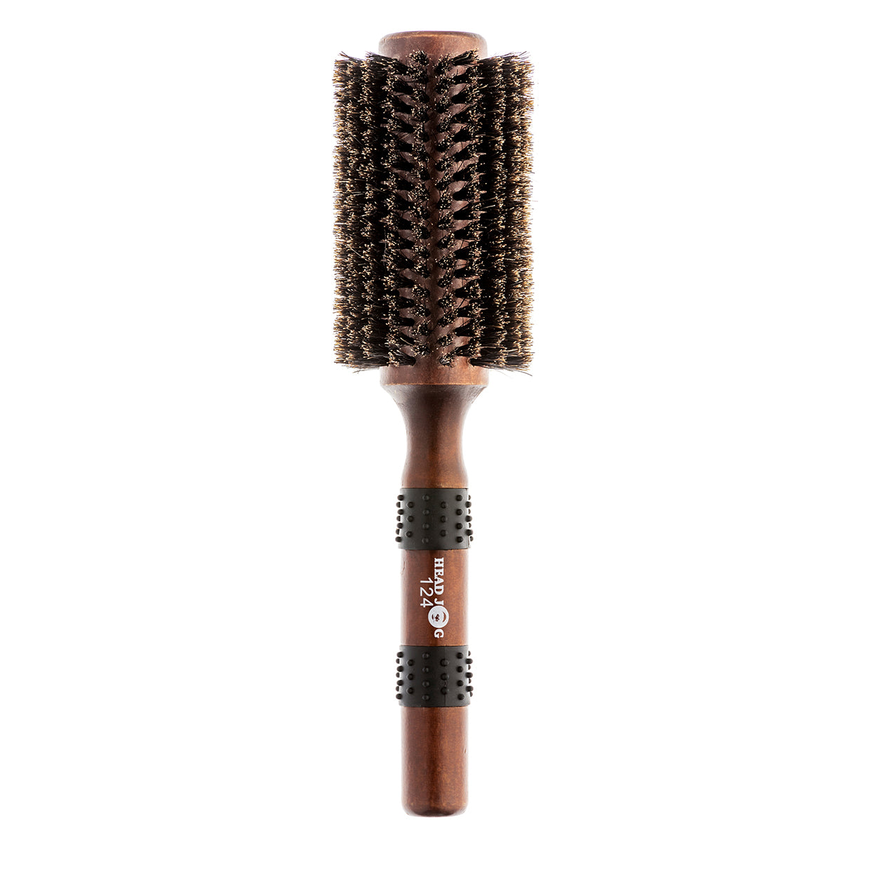 Head Jog 124 Natural Boar Bristle Round Brush 37mm