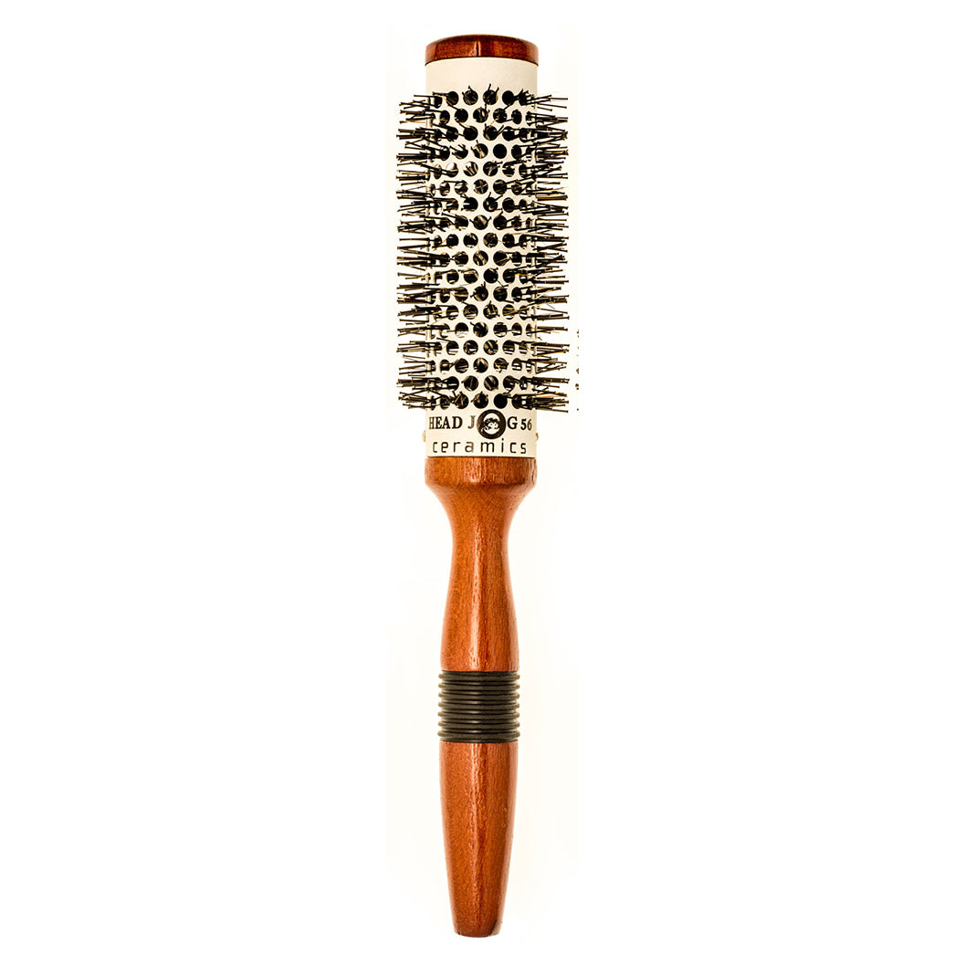 Head Jog 56 Wood Ceramic Round Brush 33mm