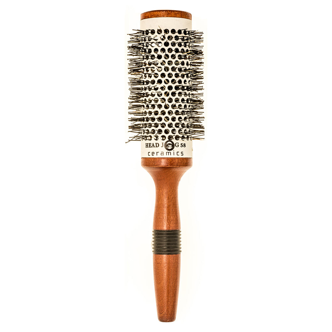 Head Jog 58 Wood Ceramic Round Brush 43mm