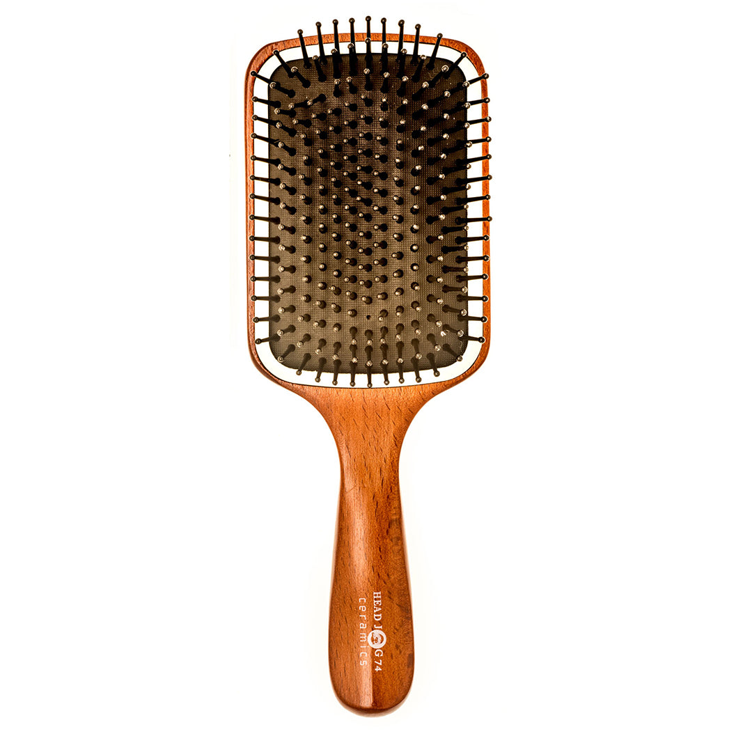 Hj74 Head Jog 74 Wood Ceramic Paddle Brush