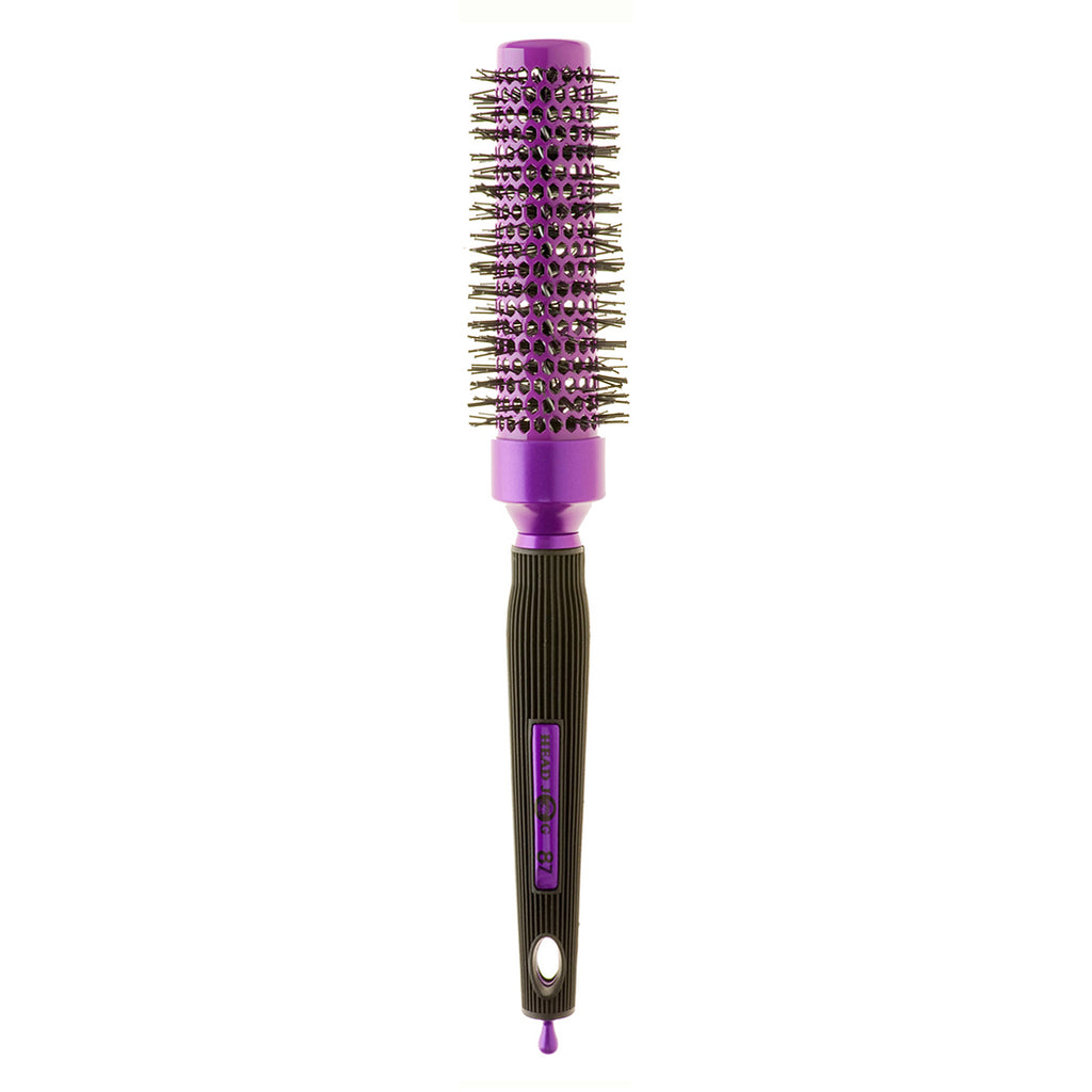 Head Jog 87 Purple Round Brush 25mm