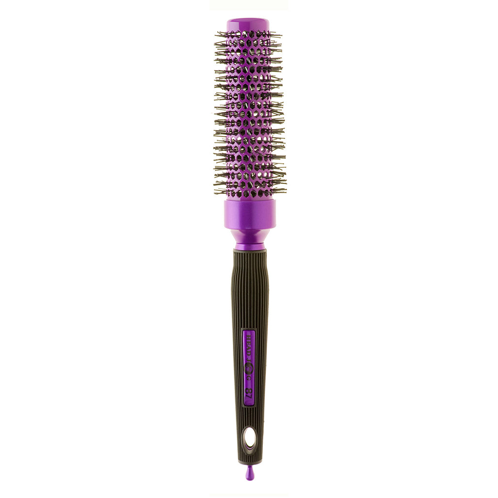 Head Jog 87 Purple Round Brush 25mm