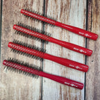 Head Jog 105 Red Wooden Round Brush 25mm