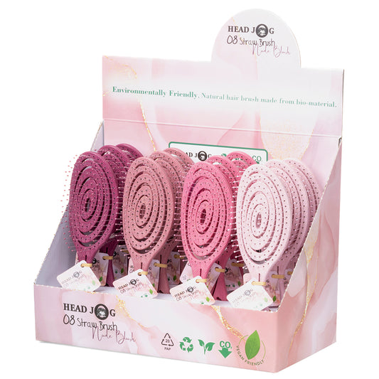 Head Jog 08 Straw Brush Display Deal - Nude Blush Collection