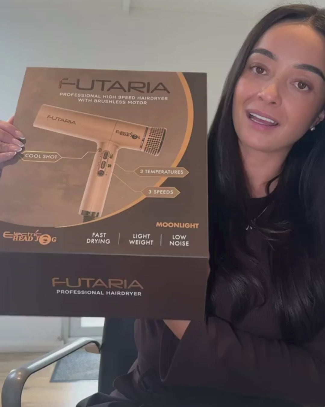 Electric Head Jog Futaria Hairdryer Twilight